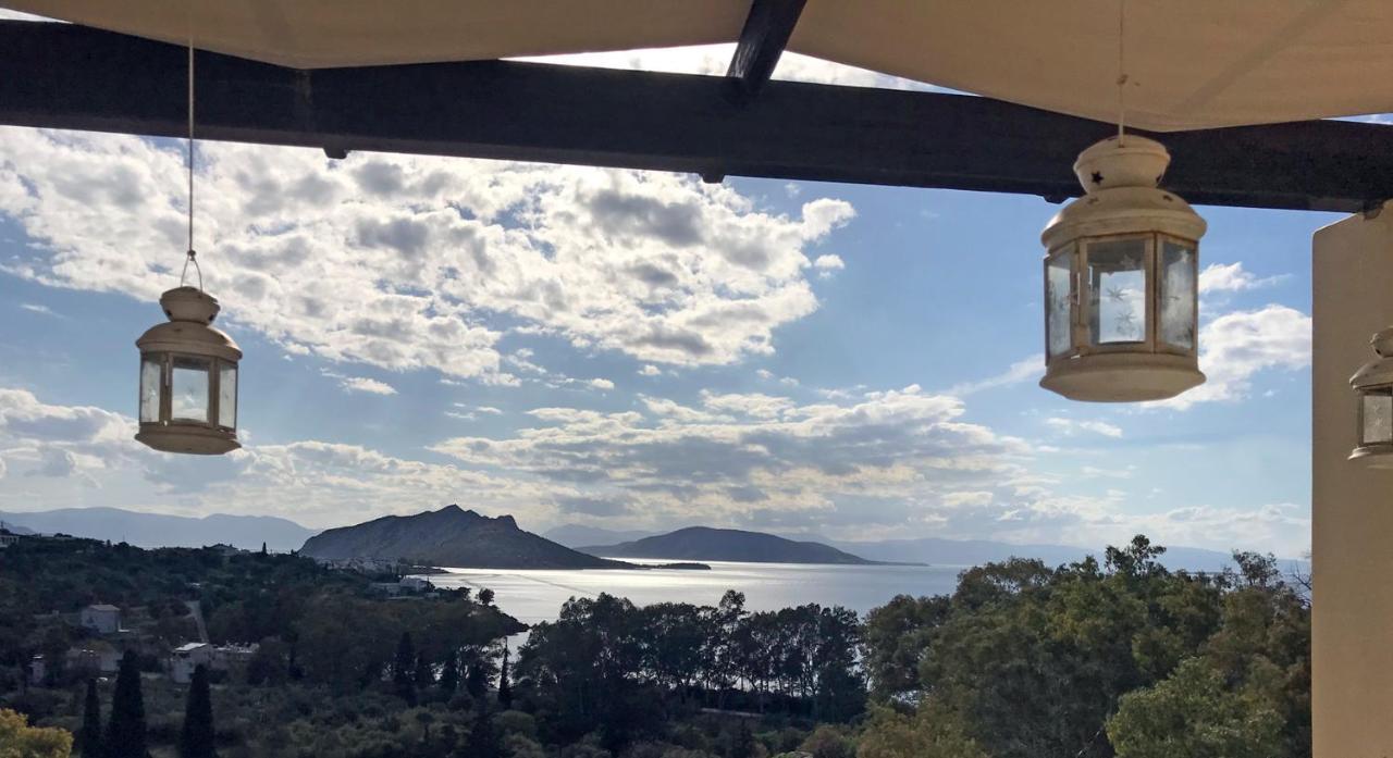 Serenity Villa Aegina Fantastic View Near The Beach Esterno foto
